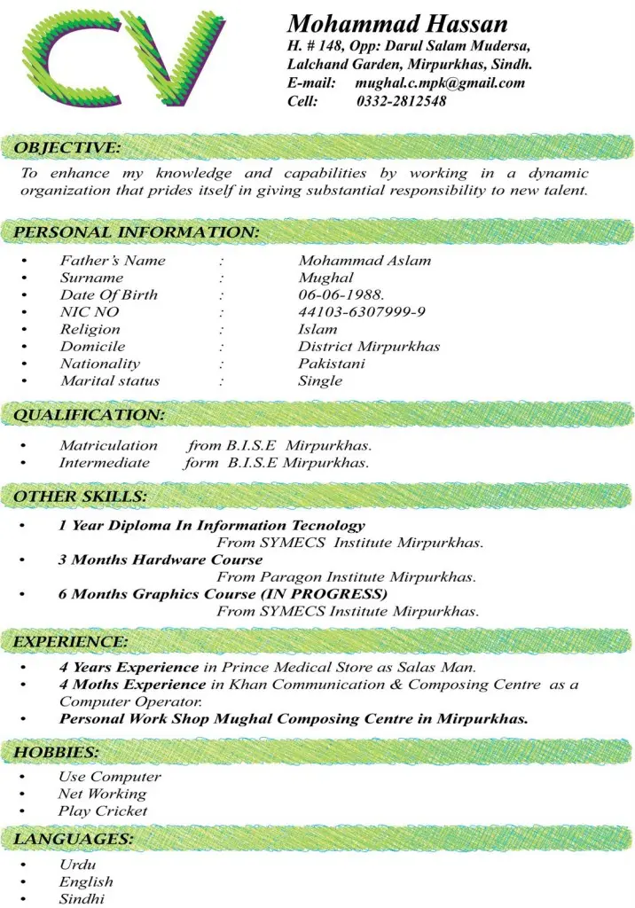CV Template