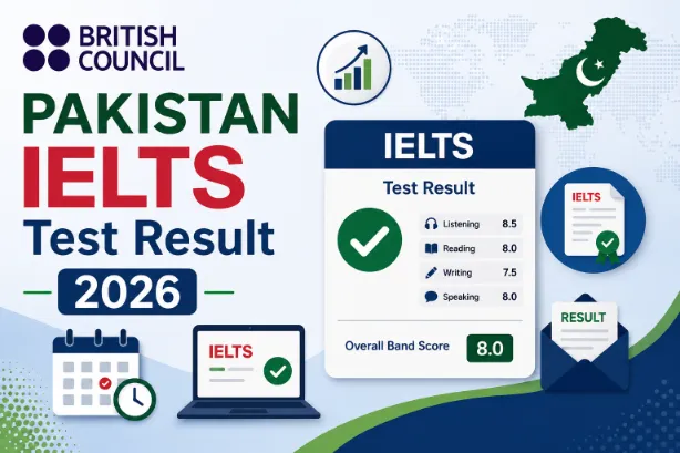 British Council Pakistan IELTS Test Result 2026 1 IELTS Test Result