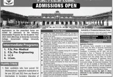 GC University Faisalabad Intermediate Admissions 2025